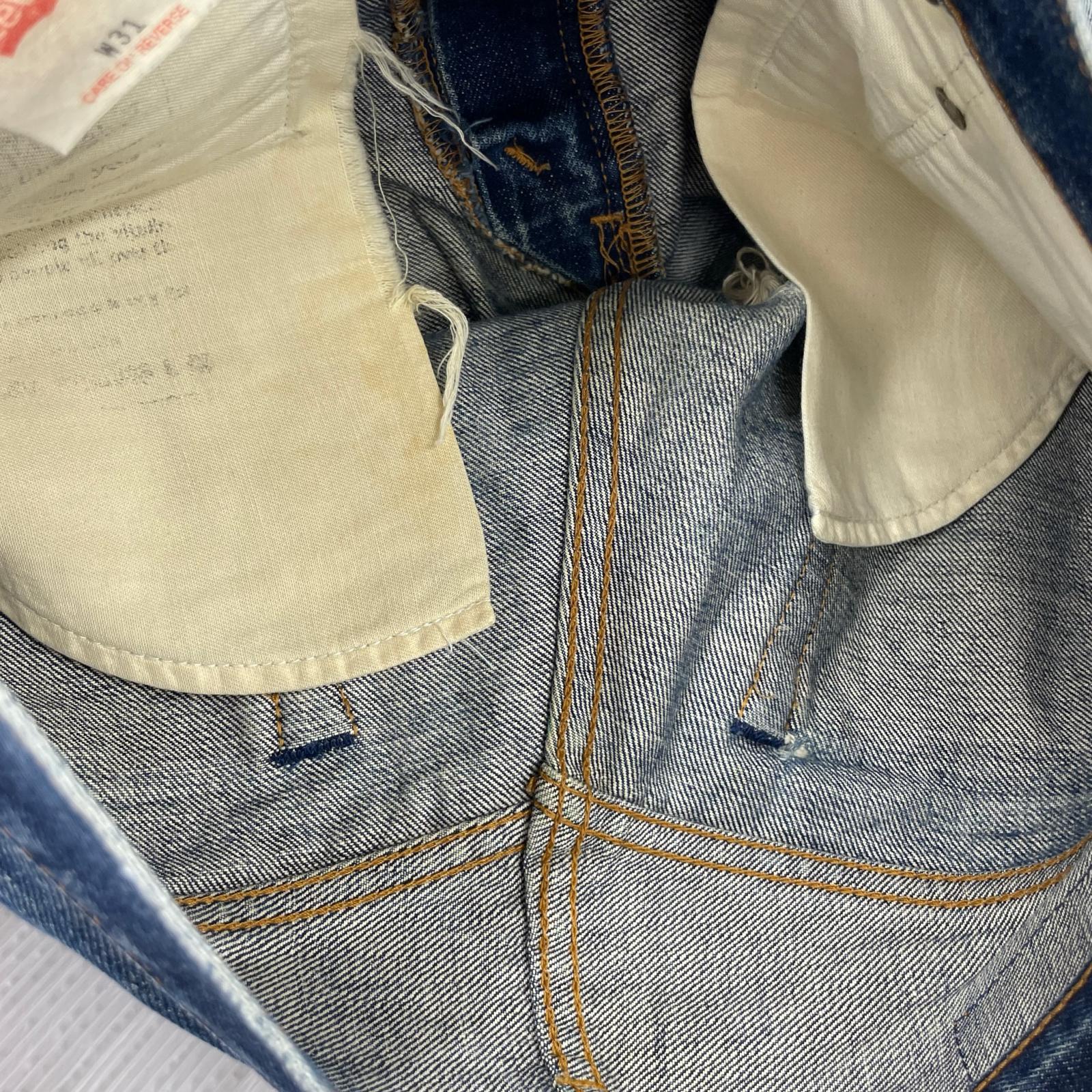 デニムパンツ 502XX 日本製 赤耳 BIGE 31 ブルー