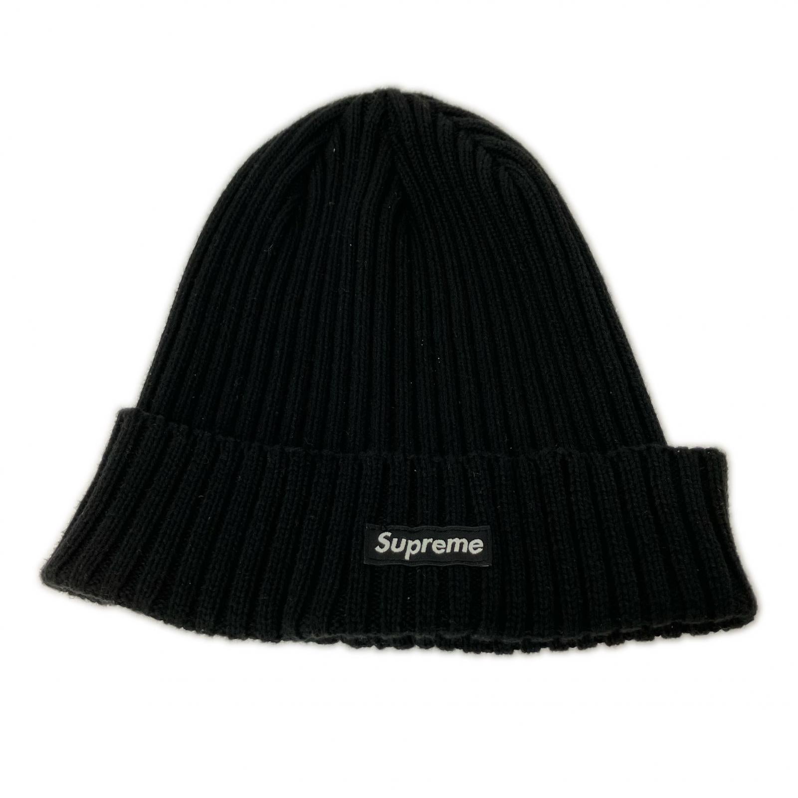 ニットキャップ suprme ビーニー　黒 ブラック