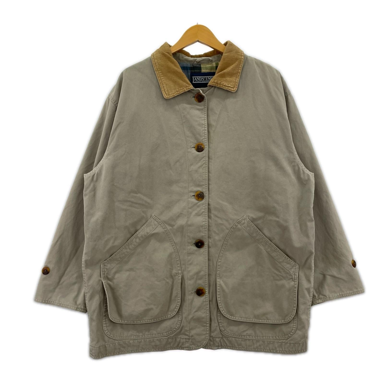 ジャケット LANDS’ END L 茶 L
