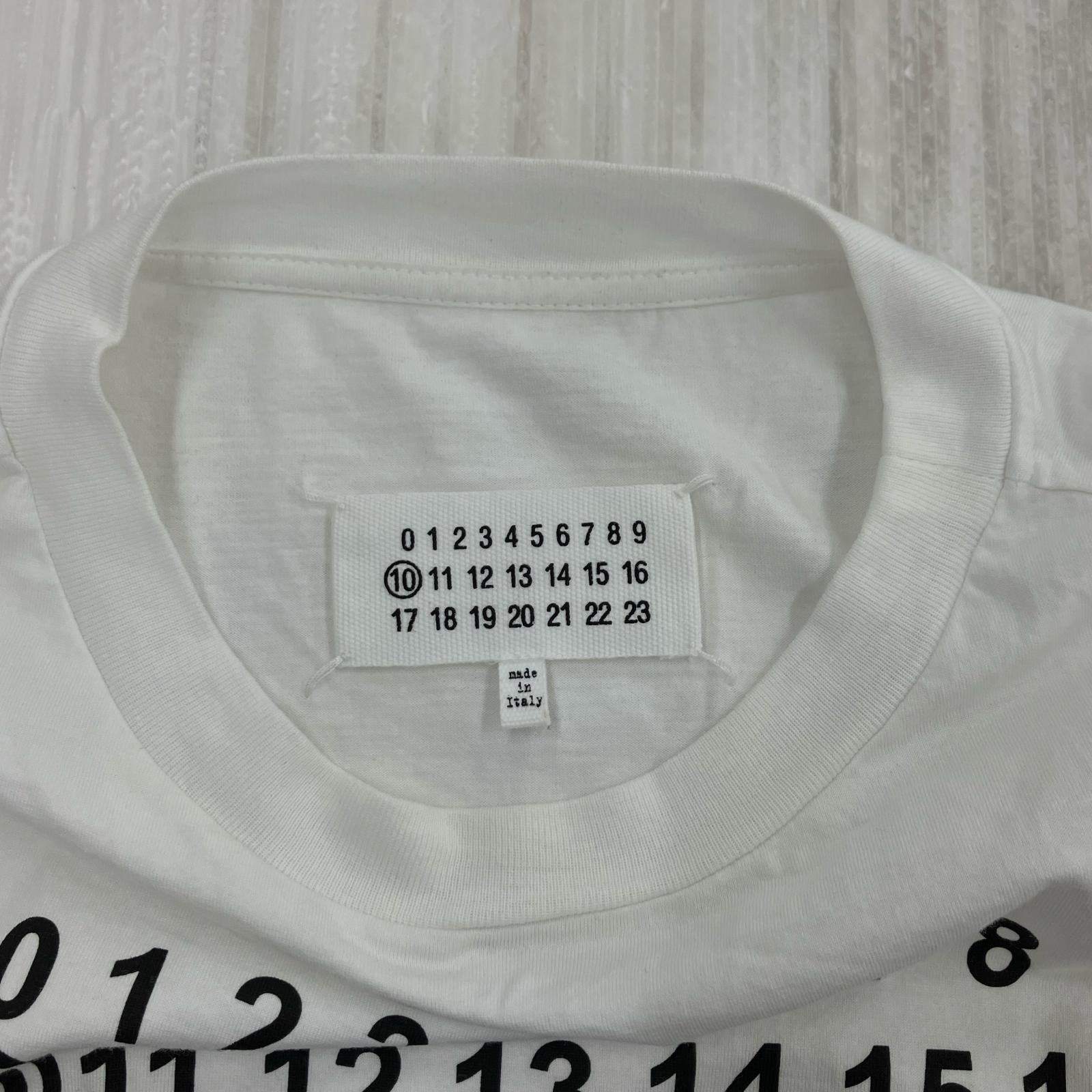 半袖Ｔシャツ SPLICED NUMBERING (48) 白×黒 48