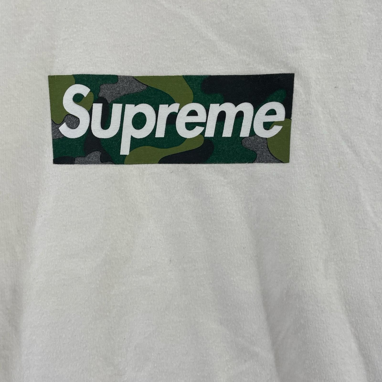 半袖Ｔシャツ Supreme 23AW BOX LOGO CAMO S/S TEE 白 L ホワイト