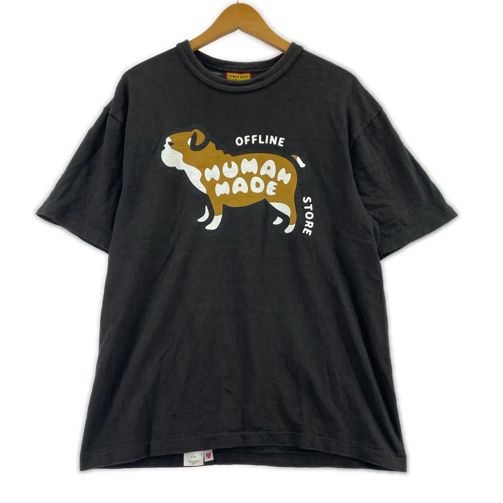 半袖Ｔシャツ HUMAN MADE OFFLINE STORE BULLDOG S/S TEE L 黒 L ブラック