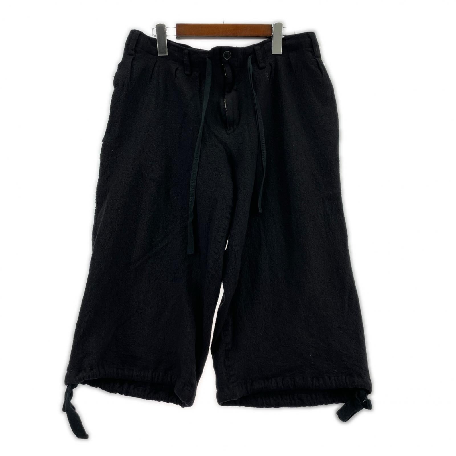 パンツ POUR HOOME WOOL SHORT BALLOON PANTS (3) S ブラック