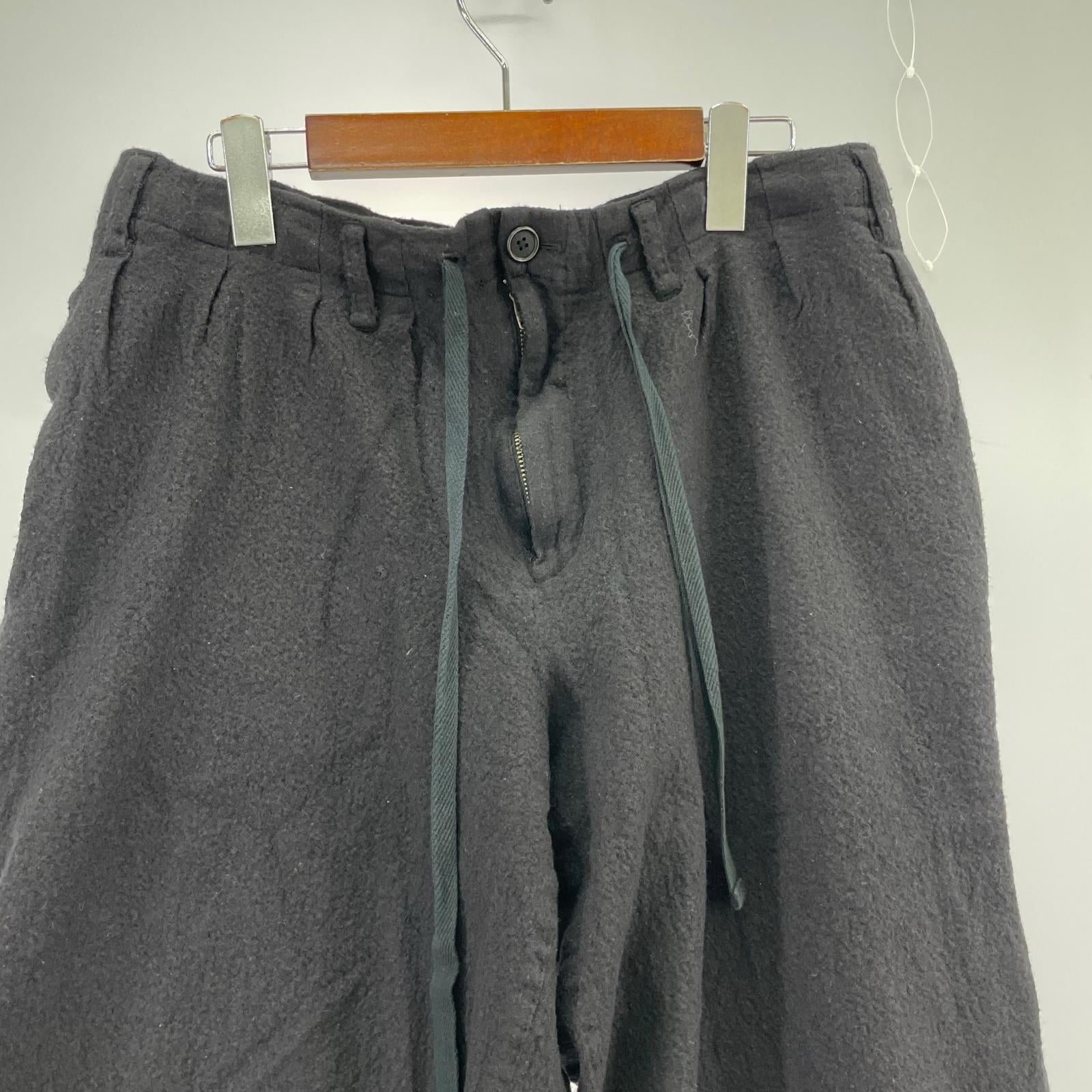 パンツ POUR HOOME WOOL SHORT BALLOON PANTS (3) S ブラック