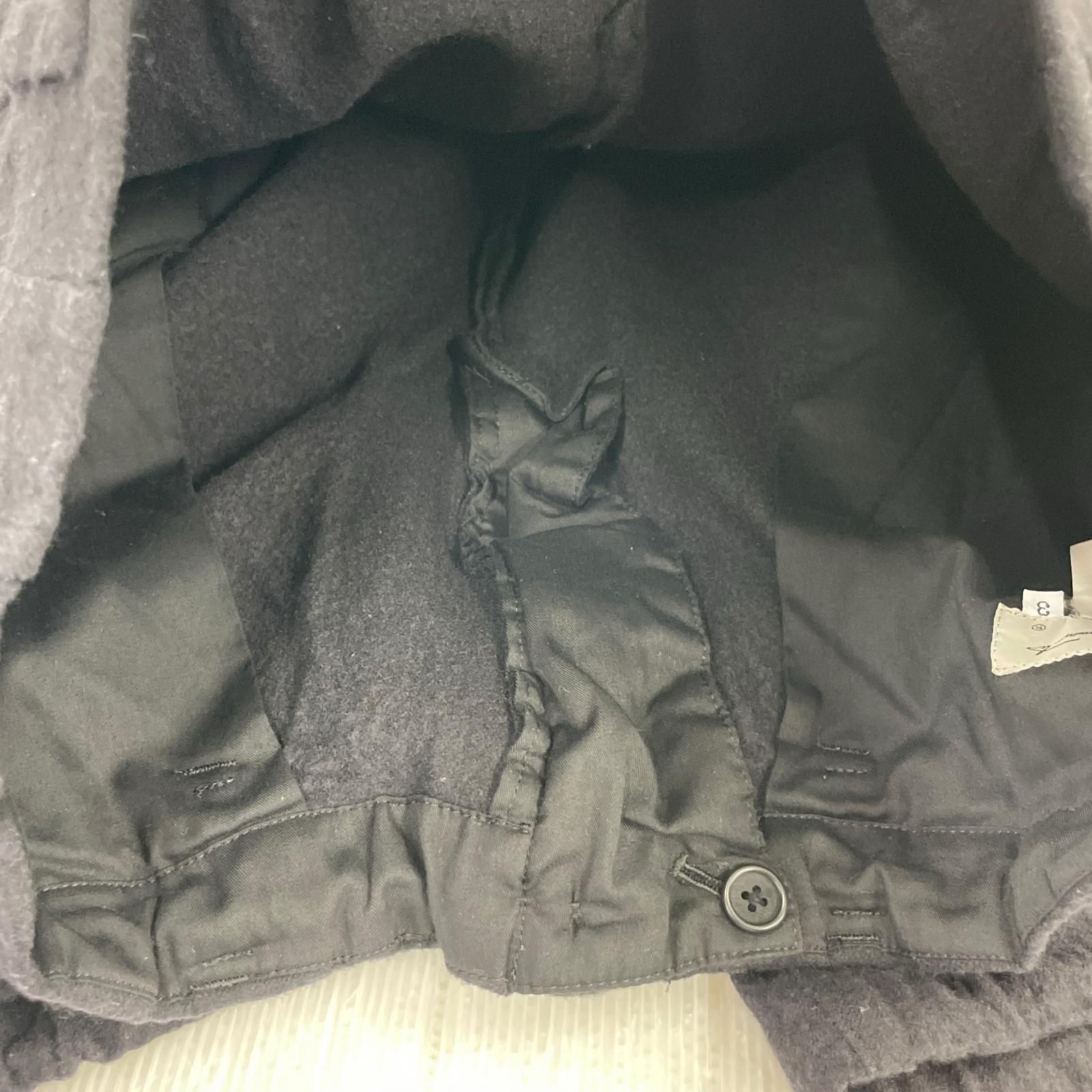 パンツ POUR HOOME WOOL SHORT BALLOON PANTS (3) S ブラック