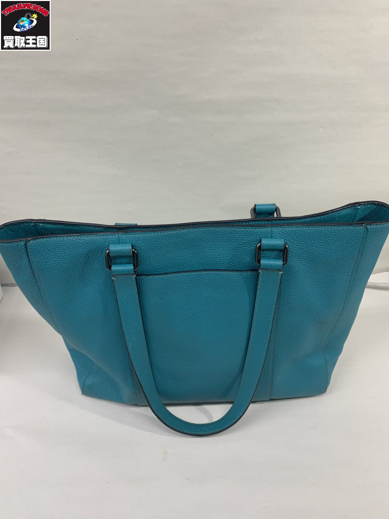 COACH ハドソン ダブルハンドルトート 緑 C8157