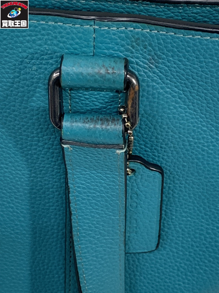 COACH ハドソン ダブルハンドルトート 緑 C8157