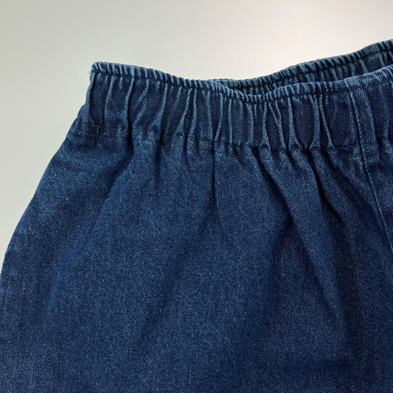 デニムパンツ バルーンパンツ L ネイビー