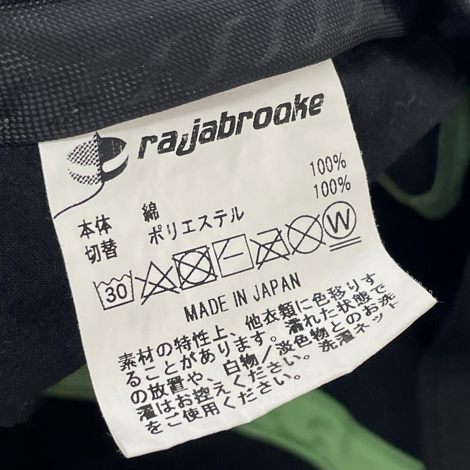 キャップ rajabrooke/BLK/GREENｽﾃｯﾁ ブラック