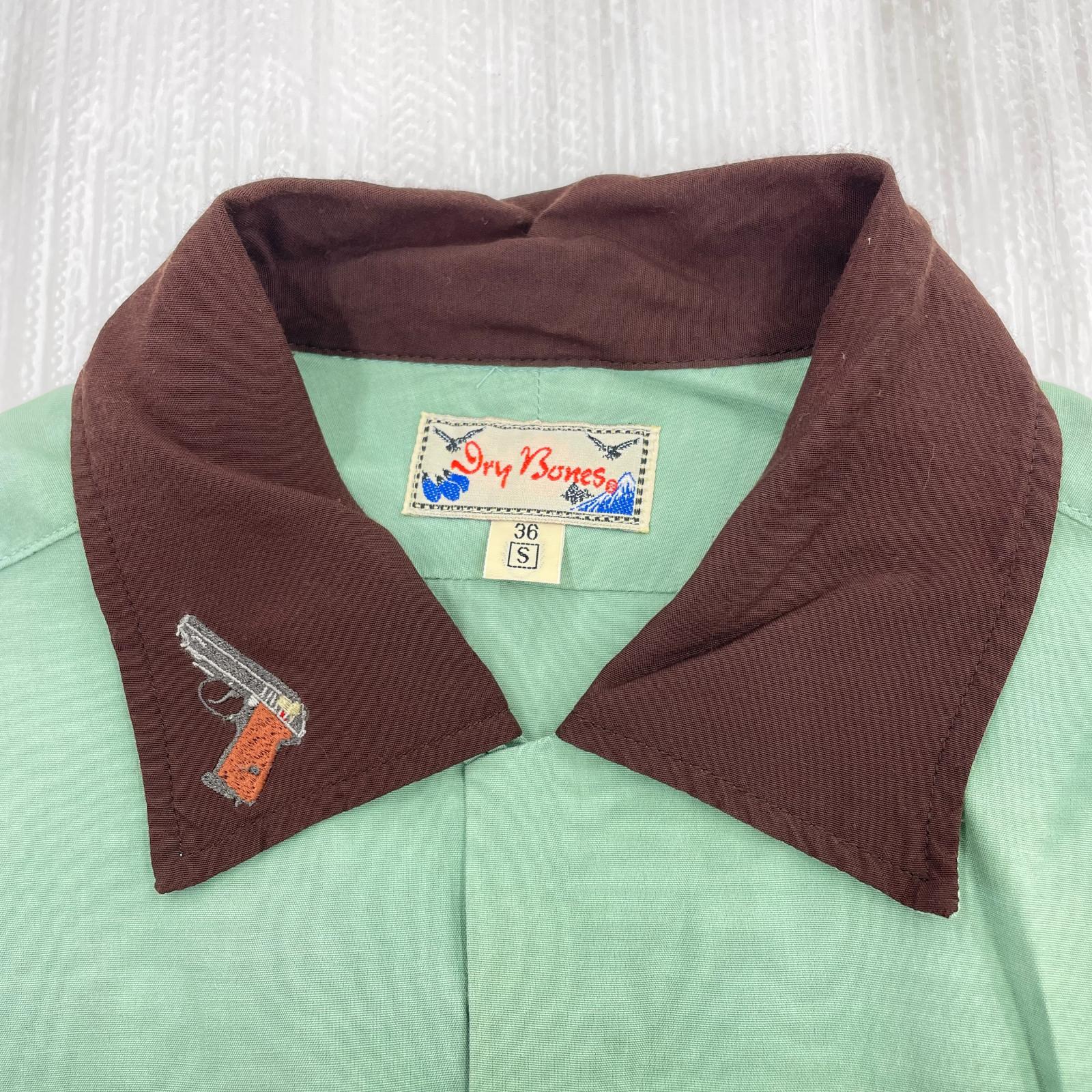 半袖シャツ ボーリングシャツ ミントグリーン (S)
