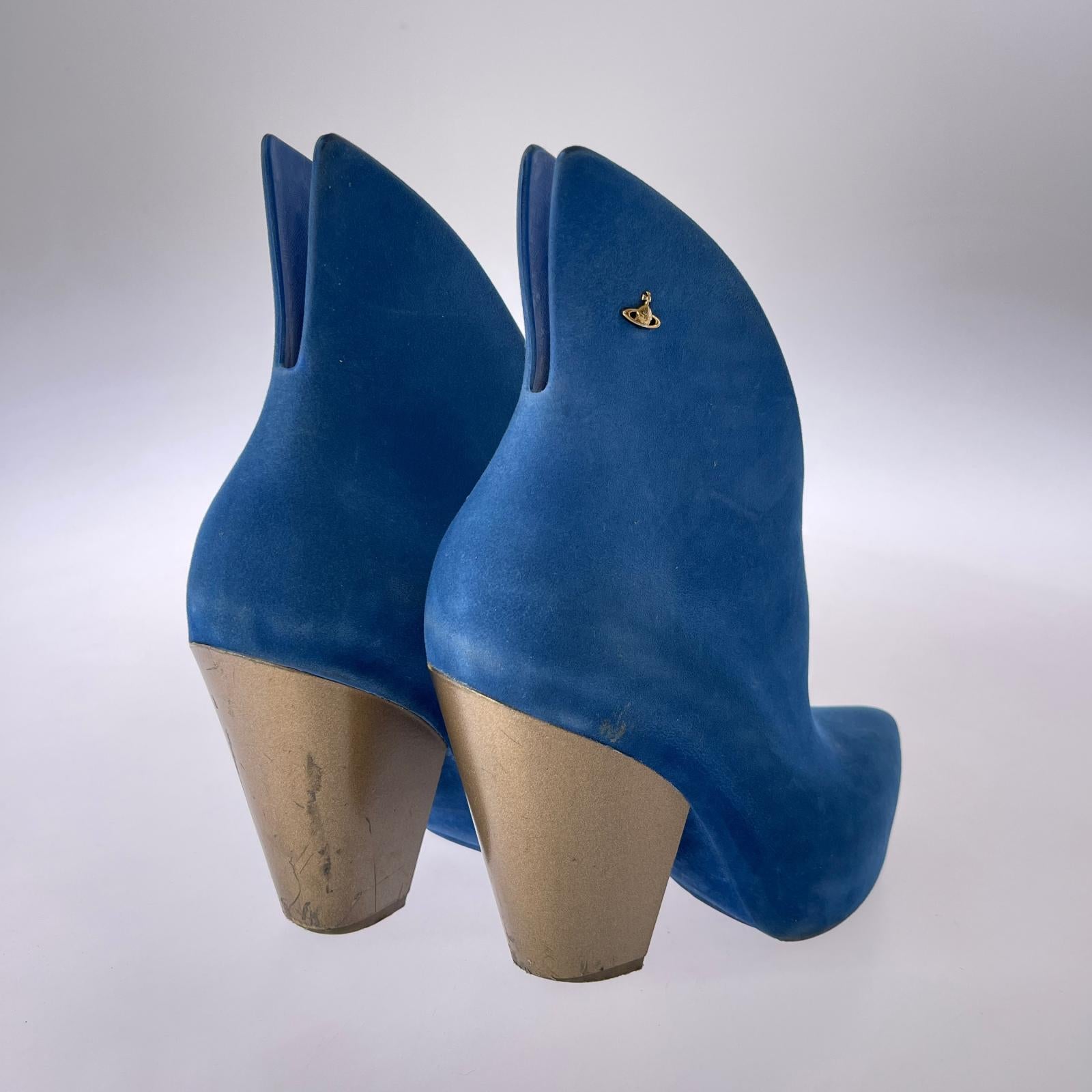 ブーツ ANGLOMANIA × Melissa ショートブーツ 24.5 ブルー