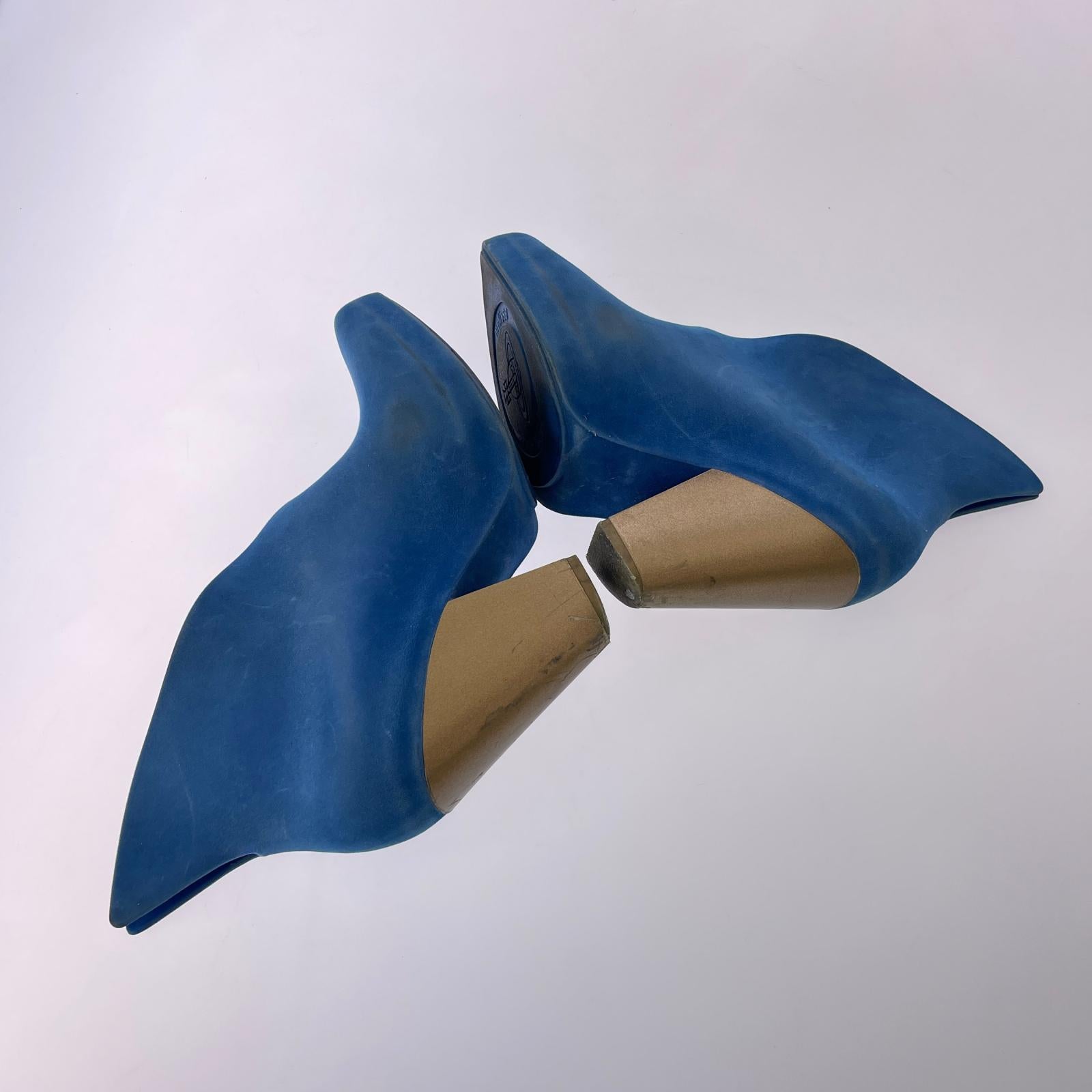 ブーツ ANGLOMANIA × Melissa ショートブーツ 24.5 ブルー