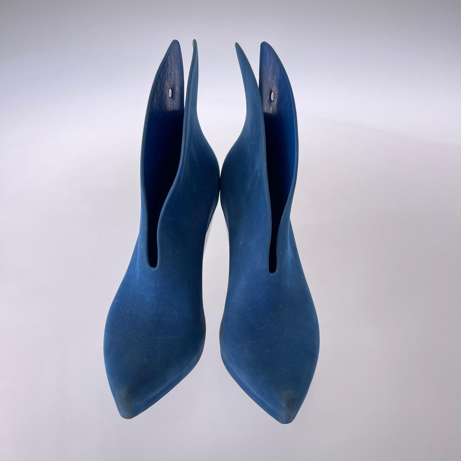 ブーツ ANGLOMANIA × Melissa ショートブーツ 24.5 ブルー