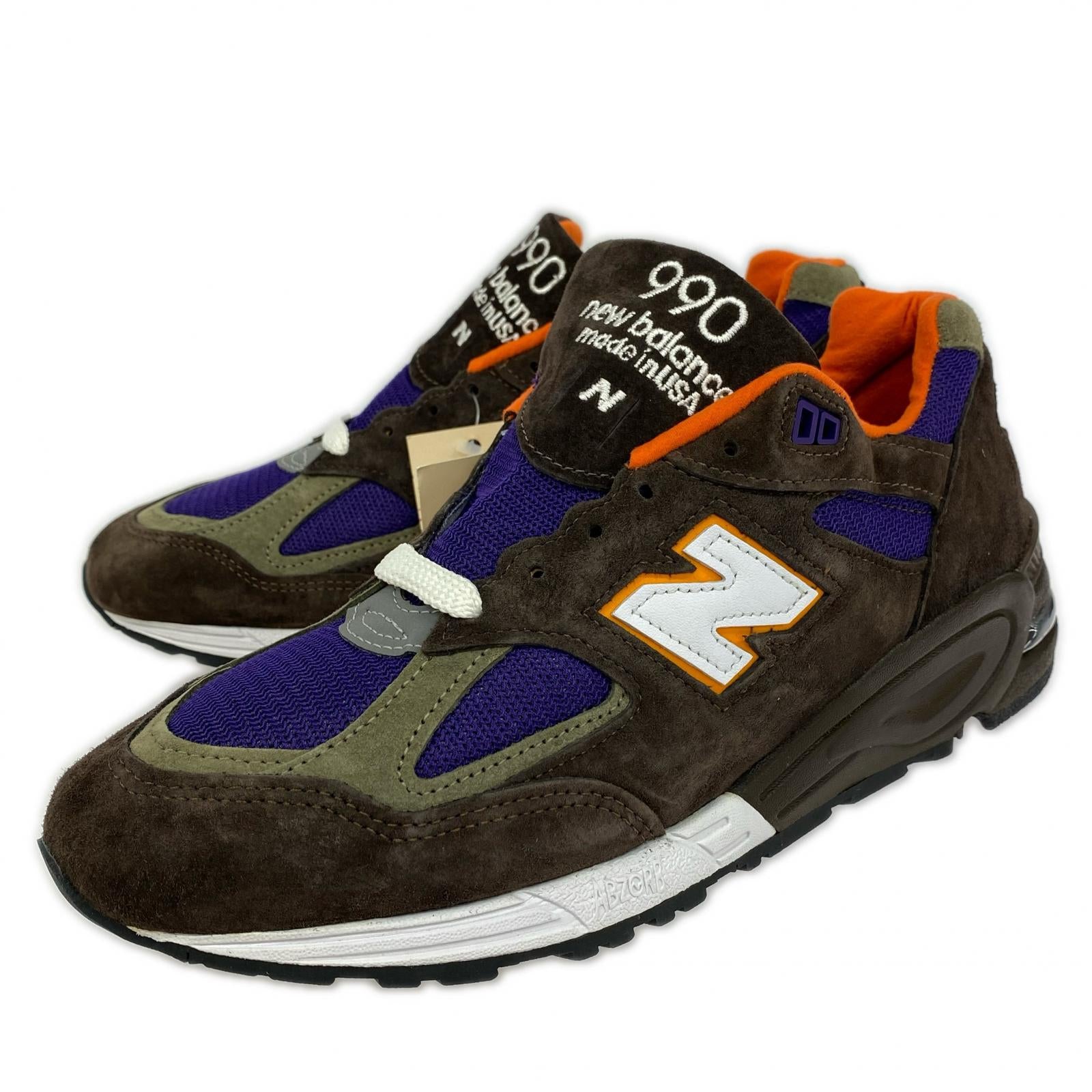 スニーカー 990V2 Brown/Purple/Orange 27.5cm (US9 1/2 UK9 EU45) ブラウン