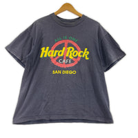 半袖Ｔシャツ 90s Hard Rock USA製 ピースマーク SAN DIEGO　M M ネイビー