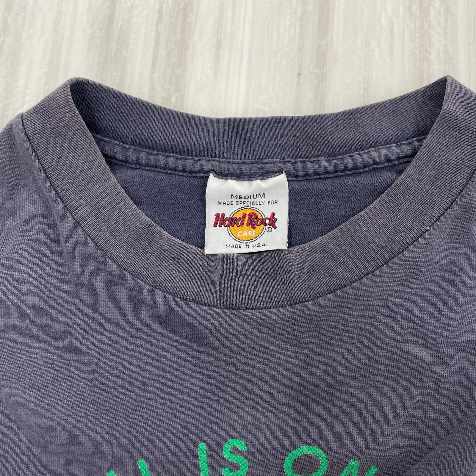 半袖Ｔシャツ 90s Hard Rock USA製 ピースマーク SAN DIEGO　M M ネイビー