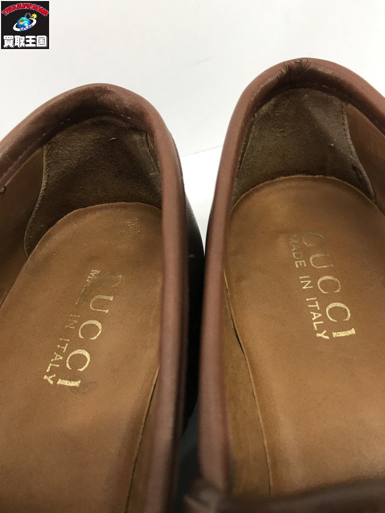 ホースビットローファー レザー 茶 (36) 101 6105