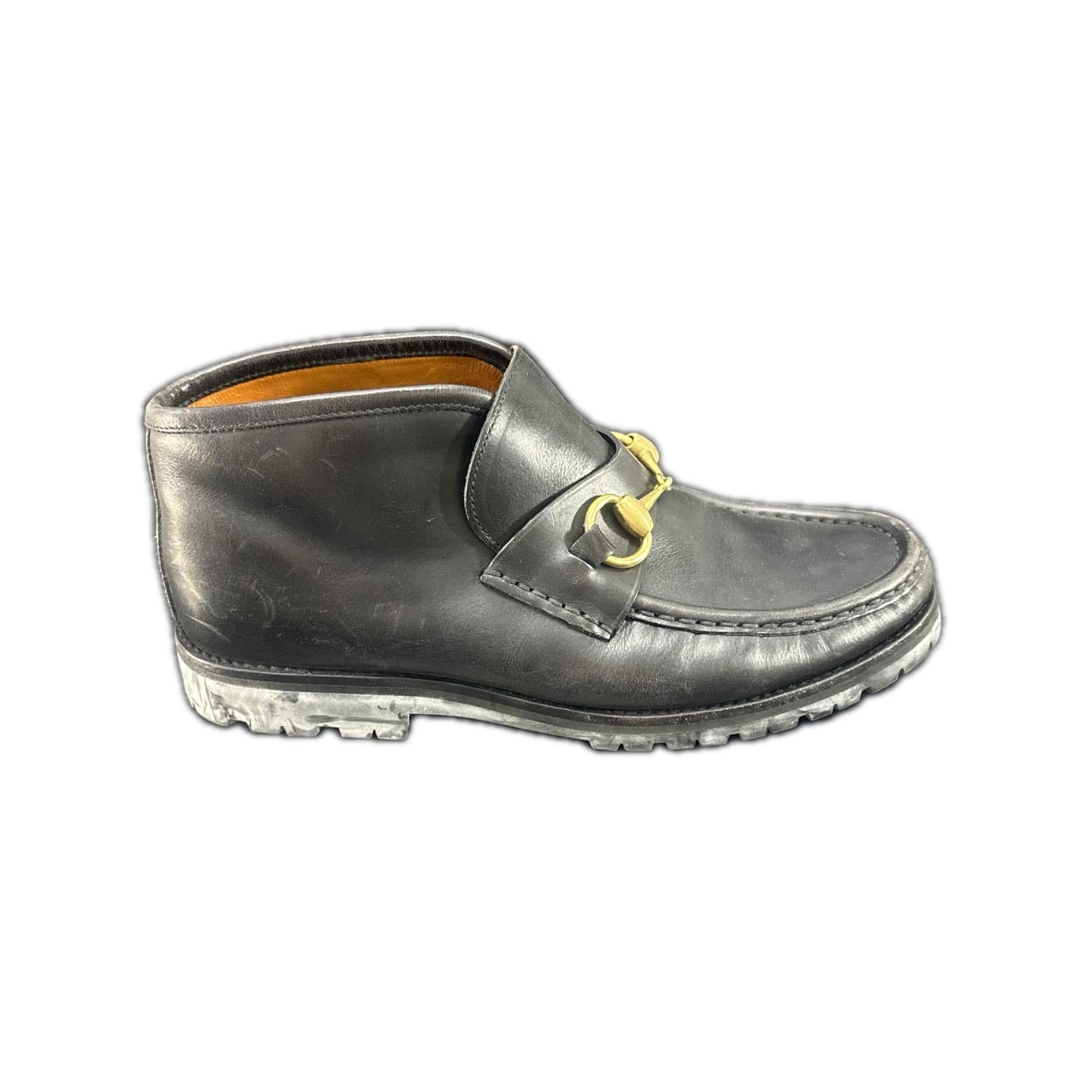 ホースビットモカシン レザー 黒 36(1/2)