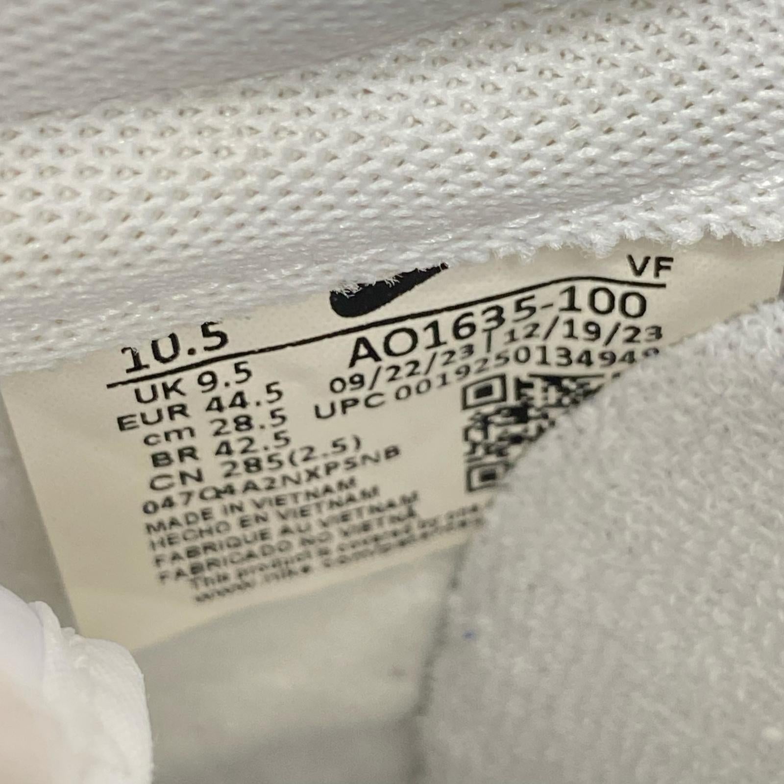 スニーカー AIR FORCE 1 LOW RETRO PRM QS IVORY SNAKE 28.5cm (US10 1/2 UK10 EU47) ホワイト