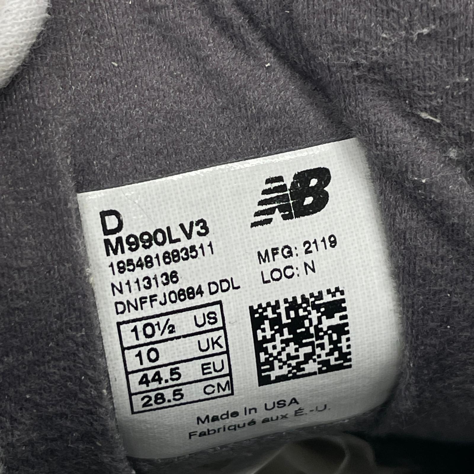 スニーカー Levi's/M990LV3/28.5cm 28.5cm (US10 1/2 UK10 EU47) グレー