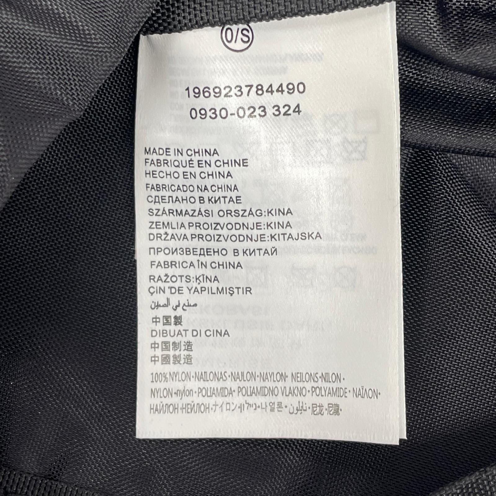 リュック・デイパック MA0930 023/Drawsting Bag/JORDAN/黒 ブラック