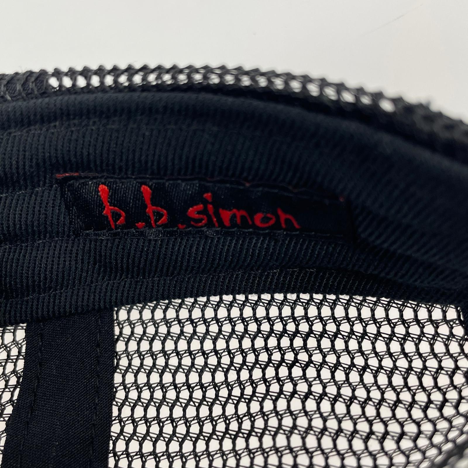 キャップ 25AW b.b. Simon/チェック/スタッズ/赤