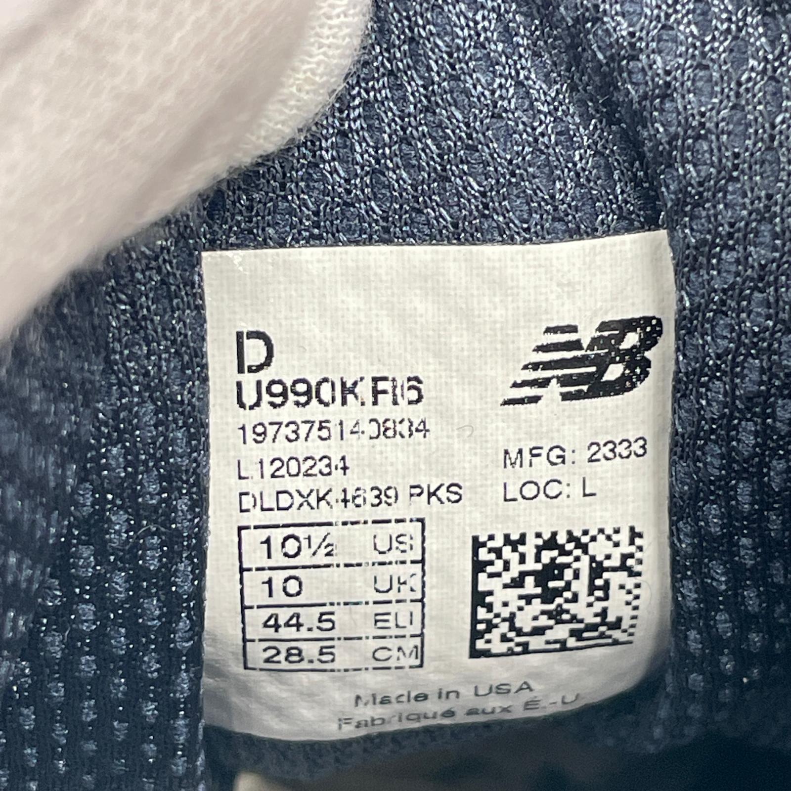 スニーカー U990KR6/KITH/紺/10 1/2 28.5cm (US10 1/2 UK10 EU47) ネイビー