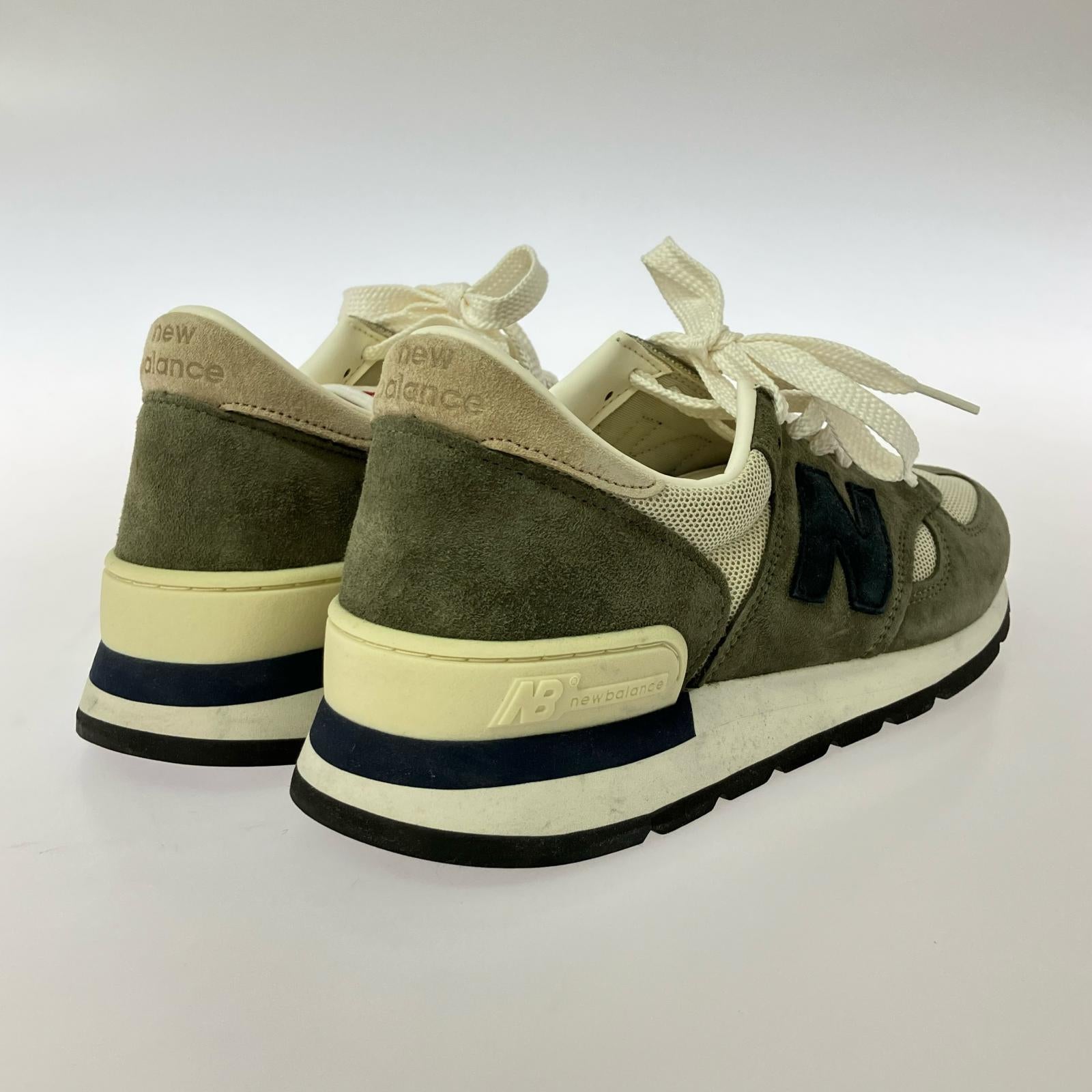 スニーカー M990WG1/USA製/緑白/28cm 28cm (US10 UK9 1/2 EU46)