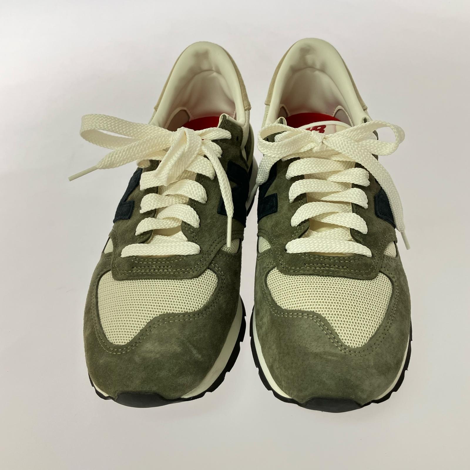 スニーカー M990WG1/USA製/緑白/28cm 28cm (US10 UK9 1/2 EU46)