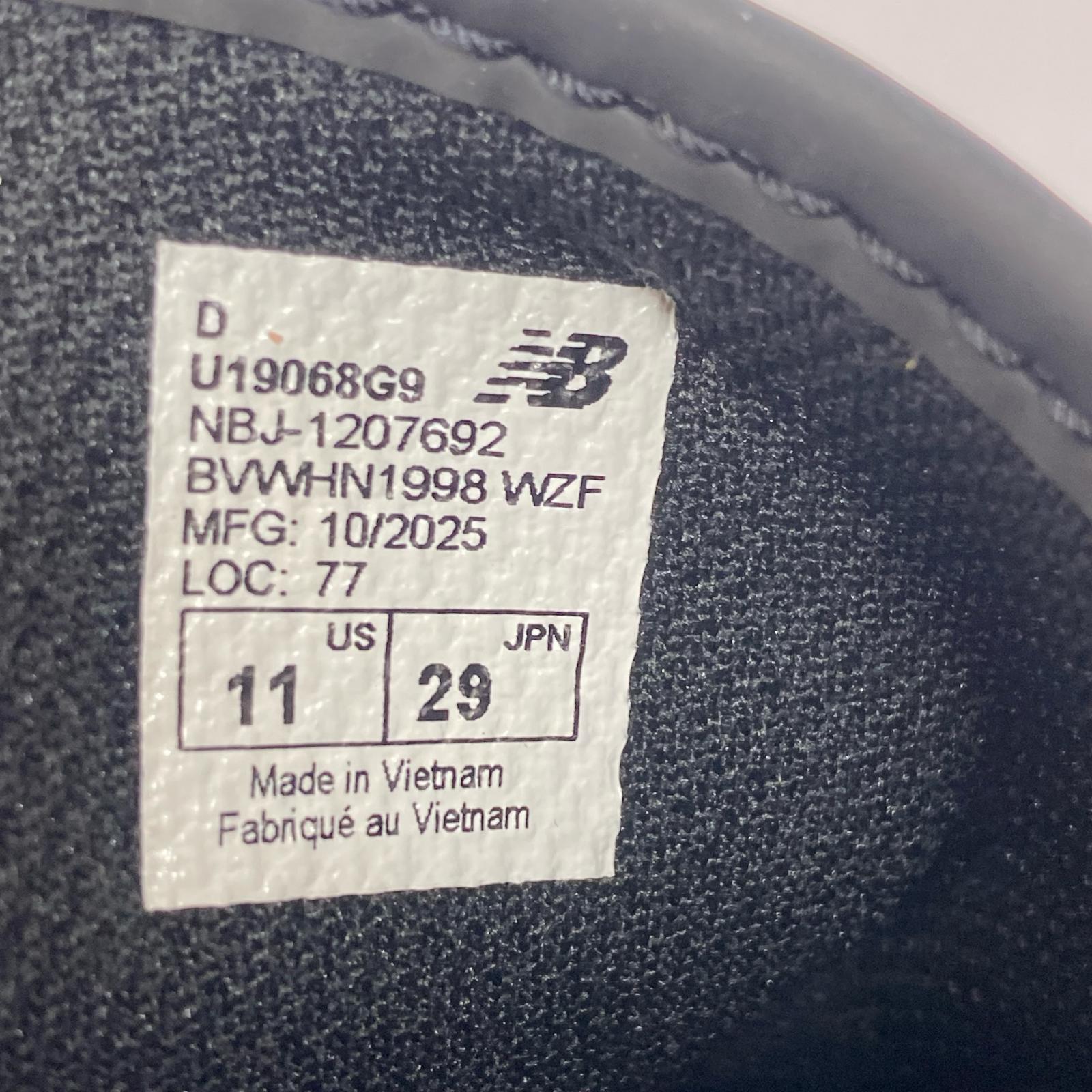 スニーカー U19068G9/ANGORA/ローファー/黒白/29cm 29cm (US11 UK10 1/2 EU48)