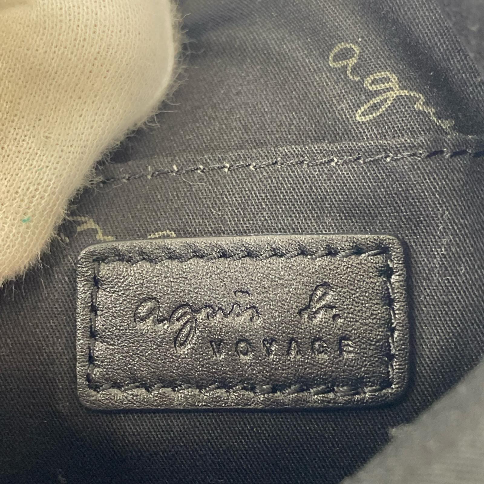 ショルダーバッグ agnes b. ショルダーバッグ レザーBK ブラック