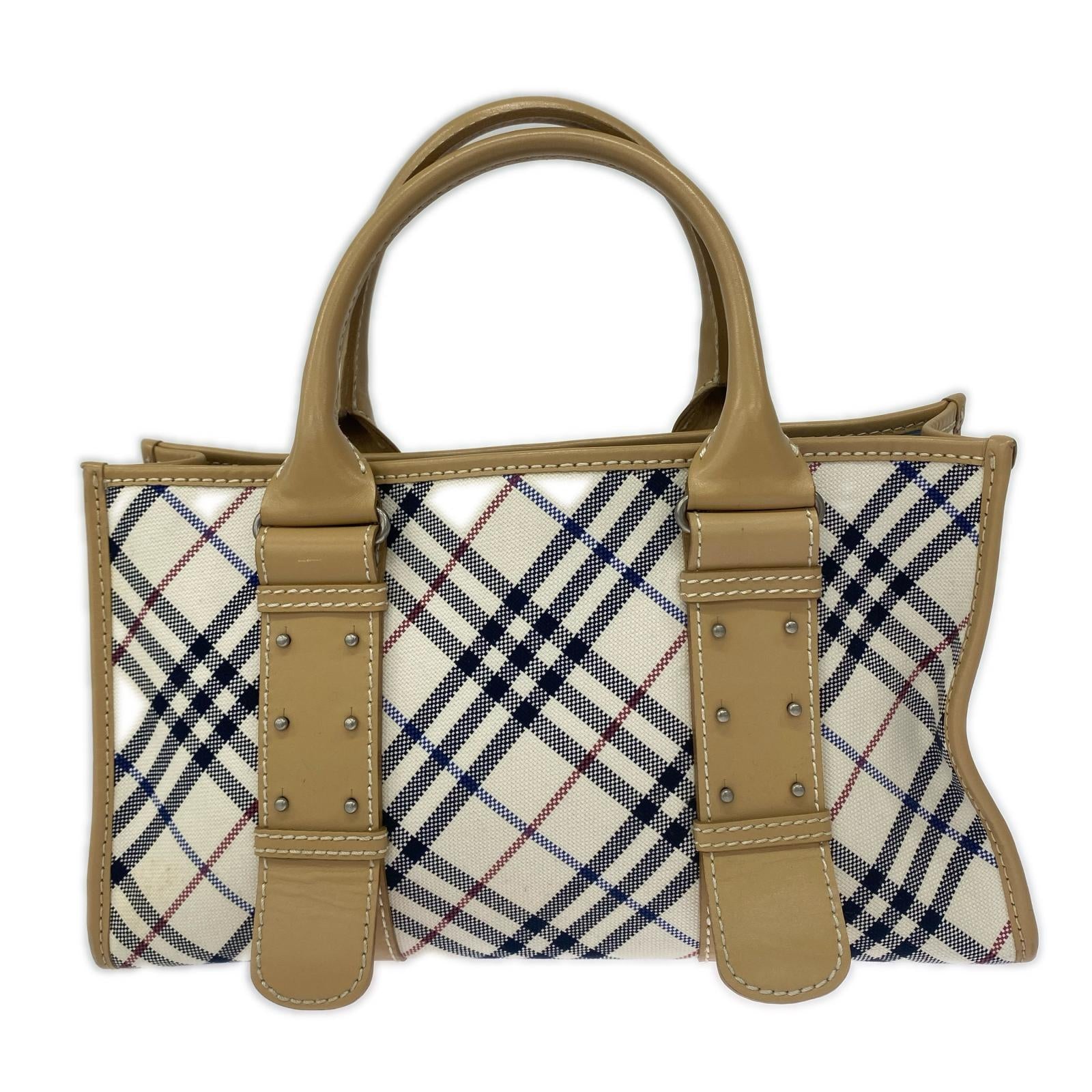 ハンドバッグ BURBERRY BLUE LABEL ハンドバッグ チェックIV/LBG ベージュ