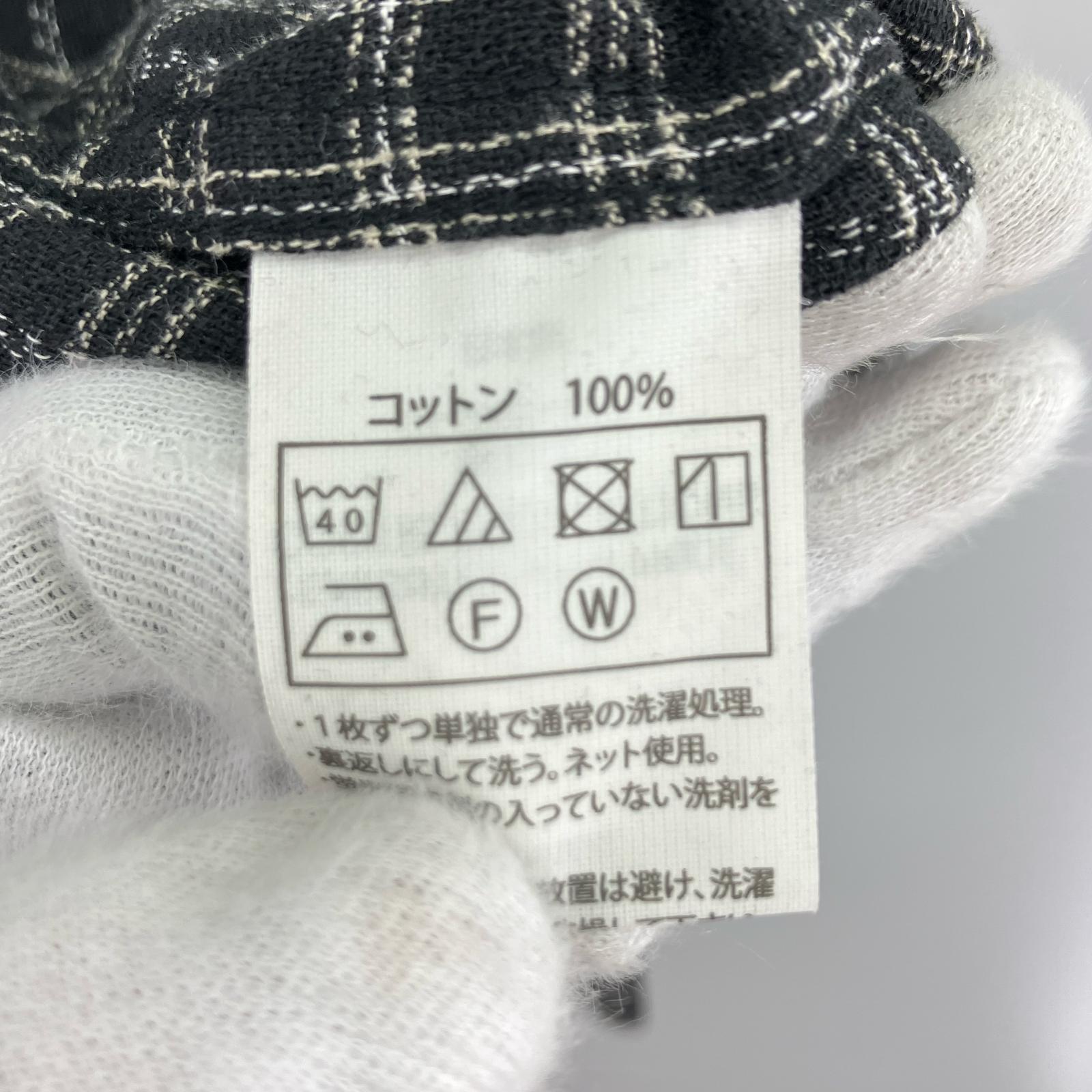 長袖Ｔシャツ Heavy Flannel Check Half Zip Pullover S S ブラック