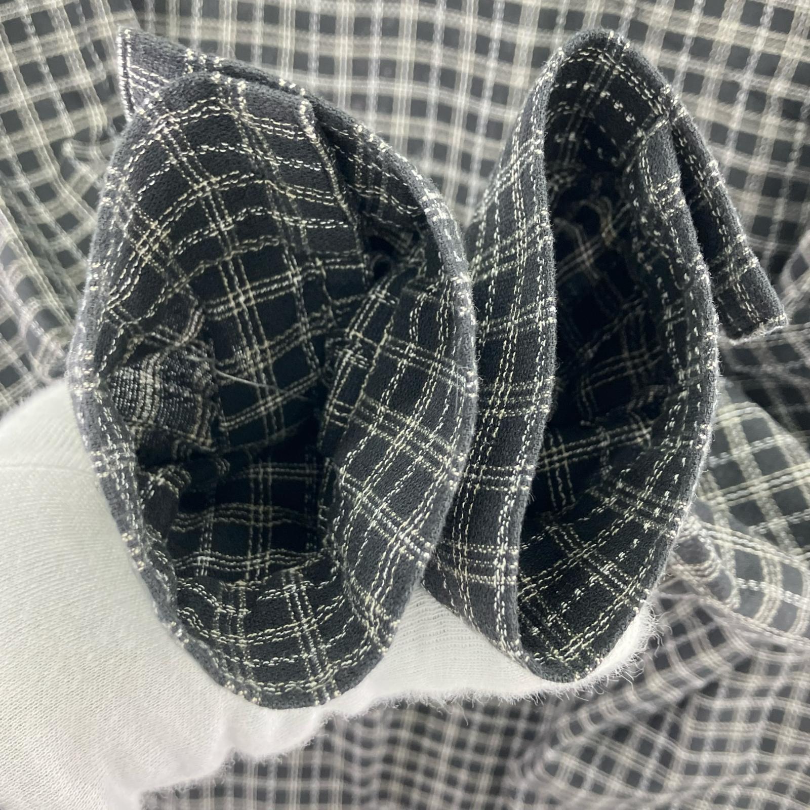 長袖Ｔシャツ Heavy Flannel Check Half Zip Pullover S S ブラック