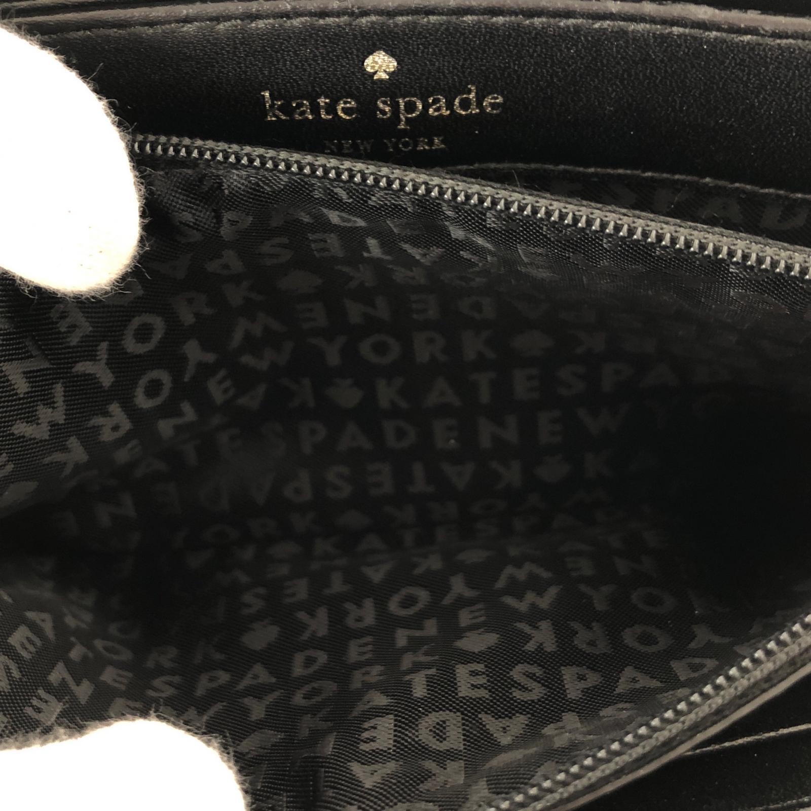 長財布 kate spade new york スペードエンボス 長財布 黒 ブラック