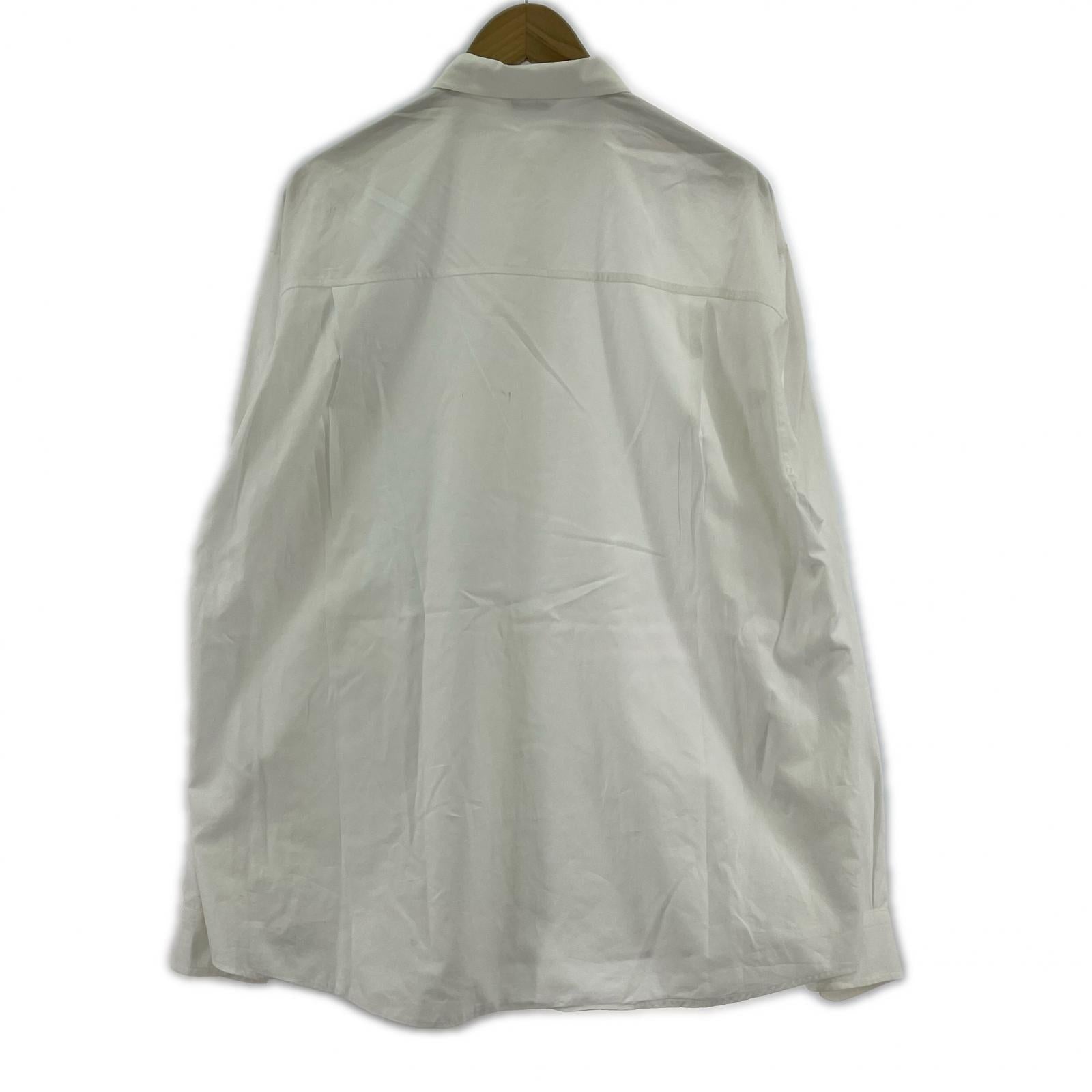 長袖シャツ AURALEE WASHED FINX TWILL BIG SHIRT 4 白 4 ホワイト