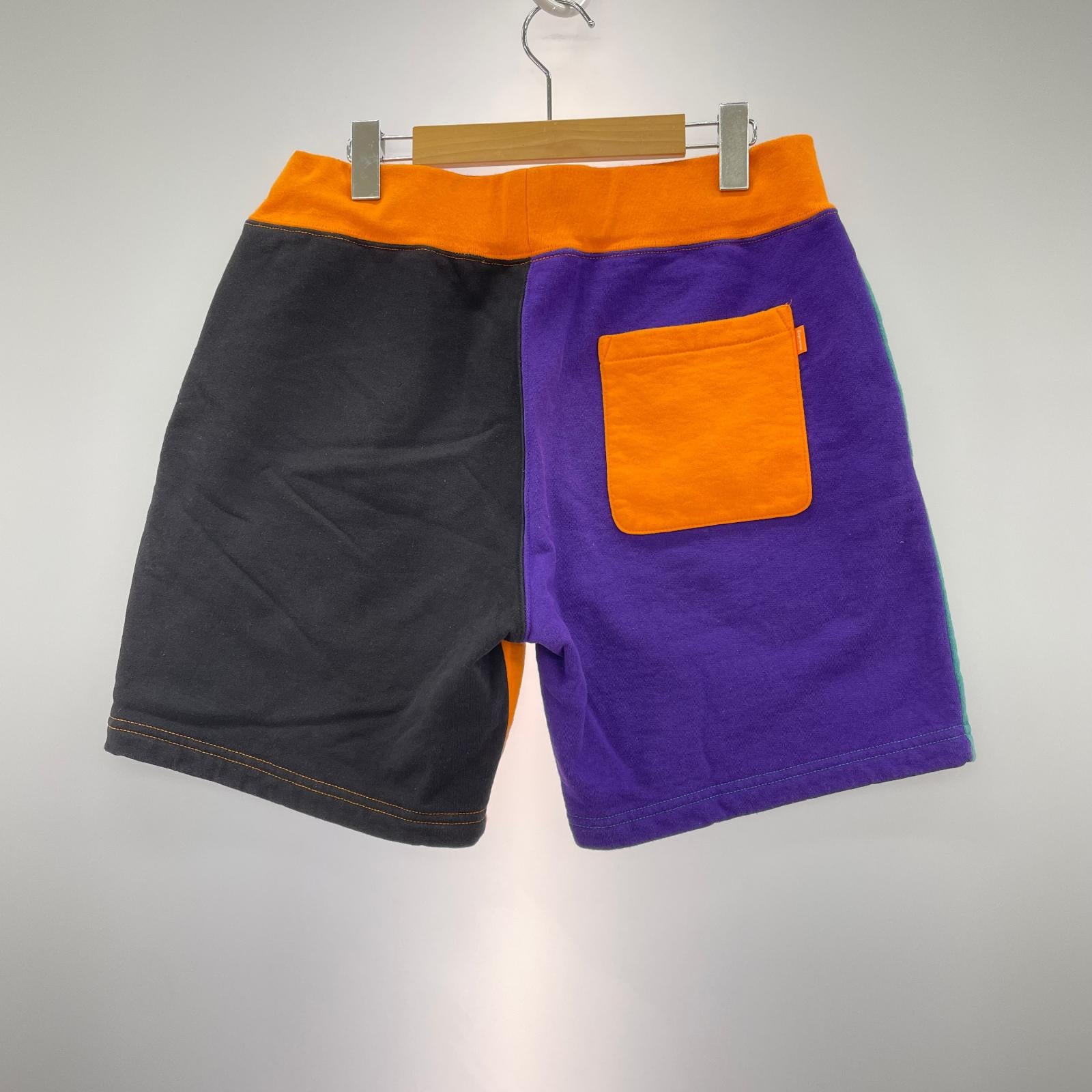ショートパンツ 19ss SロゴSweatshort オレンジ/グリーン (S) S マルチカラー