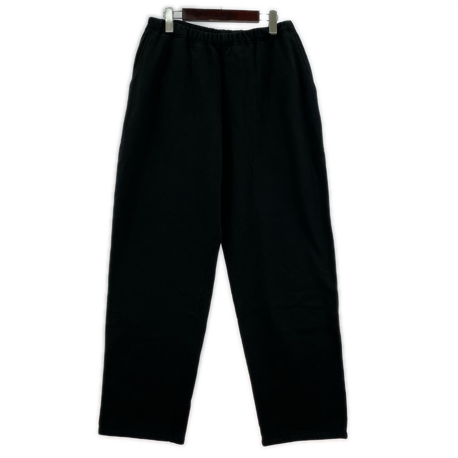 パンツ COMOLI 24SS コットン裏毛パンツ スウェットパンツ 2 黒 2 ブラック