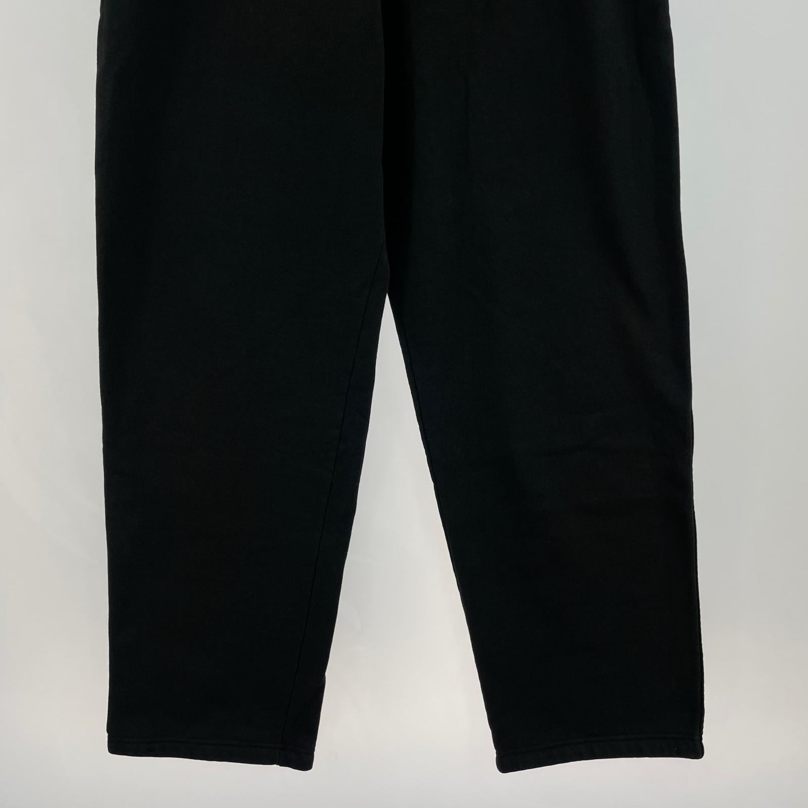 パンツ COMOLI 24SS コットン裏毛パンツ スウェットパンツ 2 黒 2 ブラック