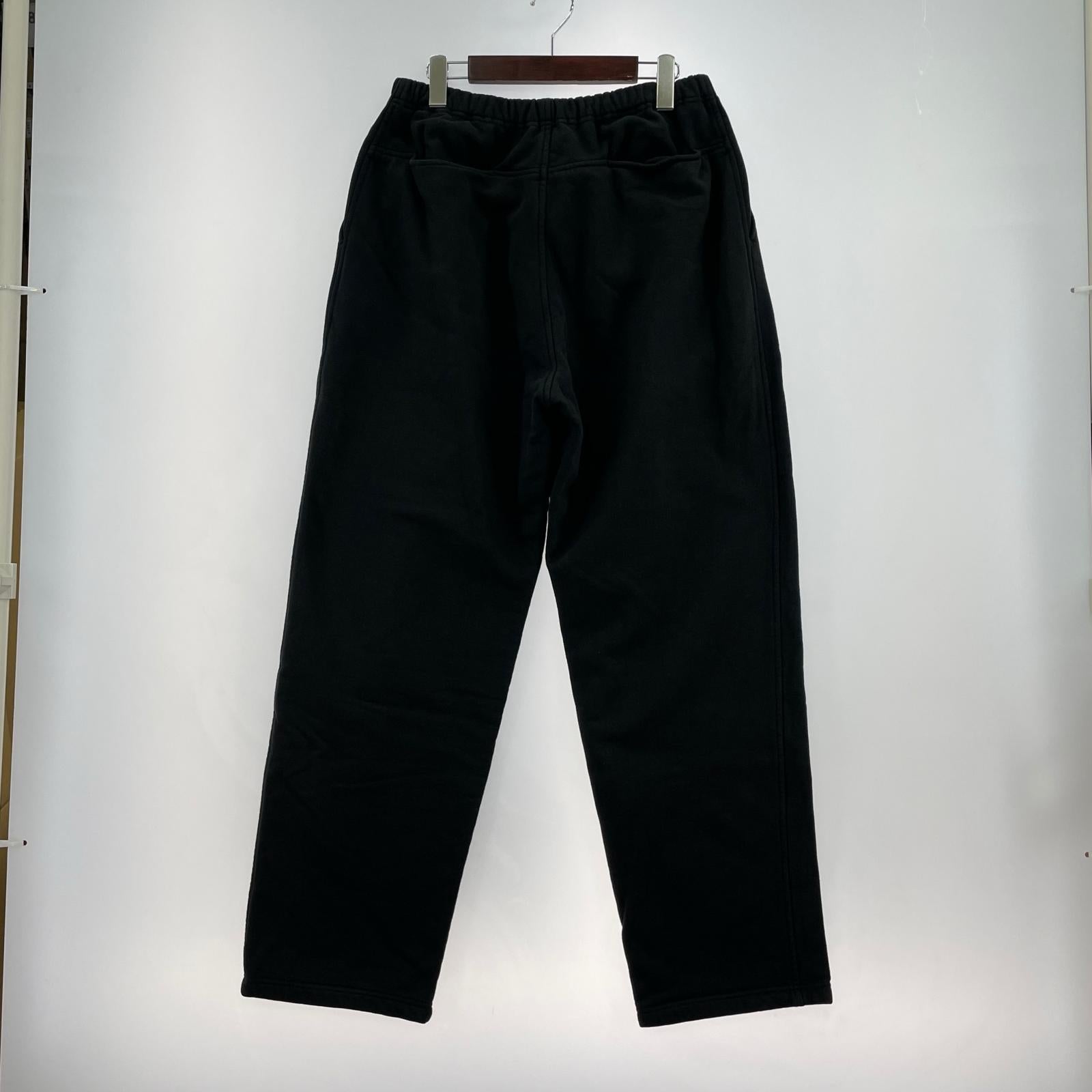 パンツ COMOLI 24SS コットン裏毛パンツ スウェットパンツ 2 黒 2 ブラック