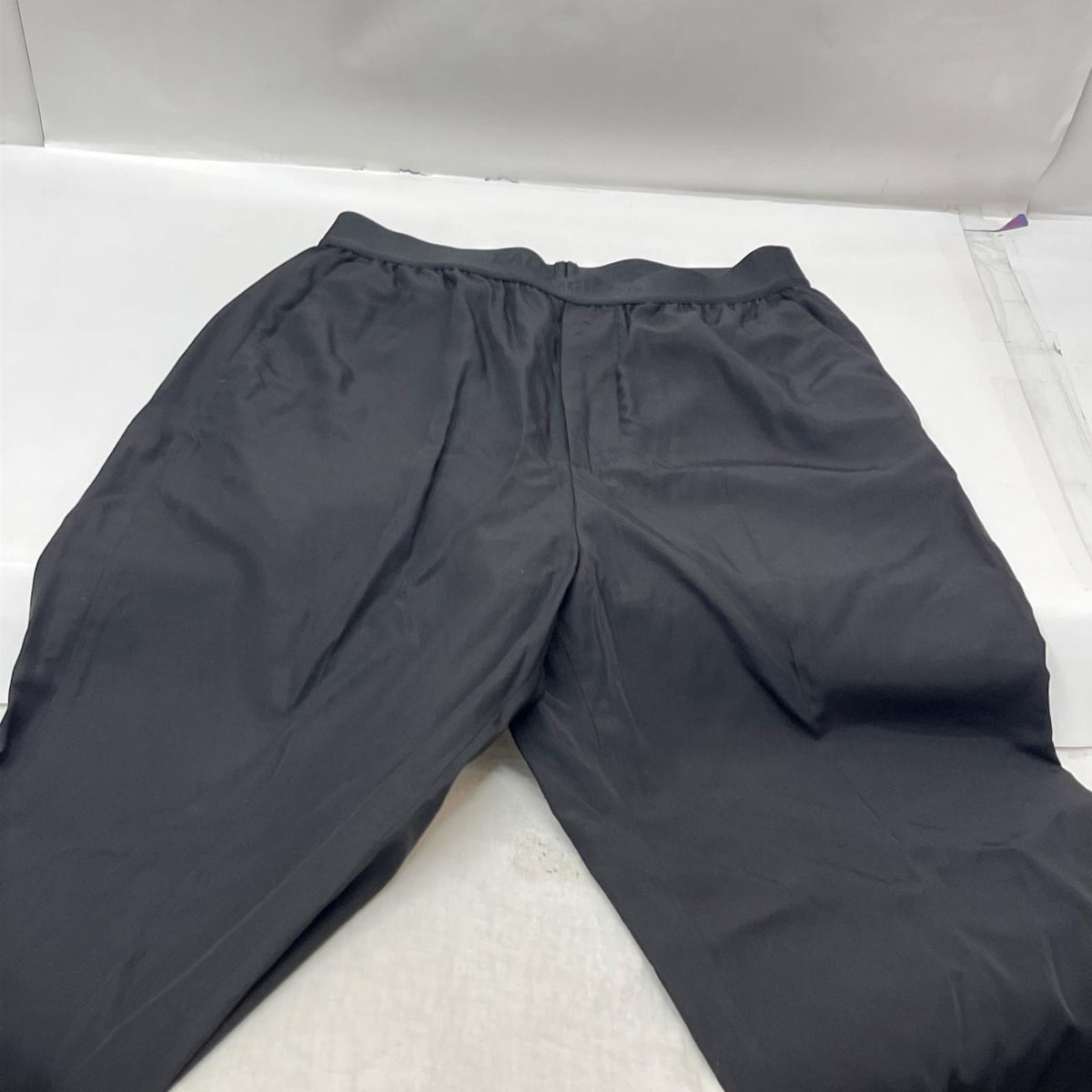 24AW Black lyocell trousers 44