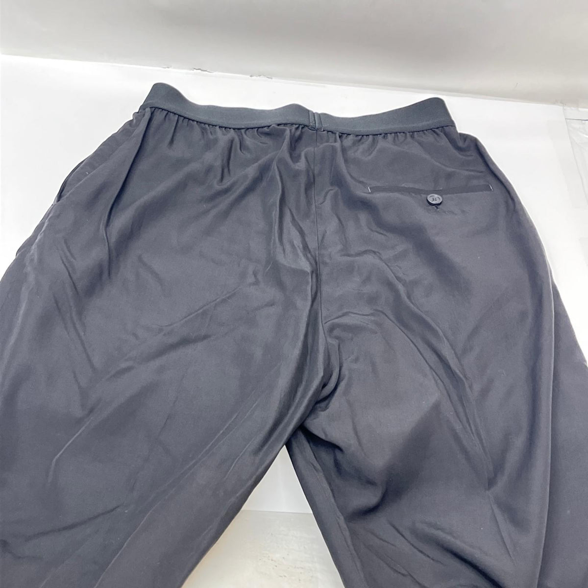 24AW Black lyocell trousers 44