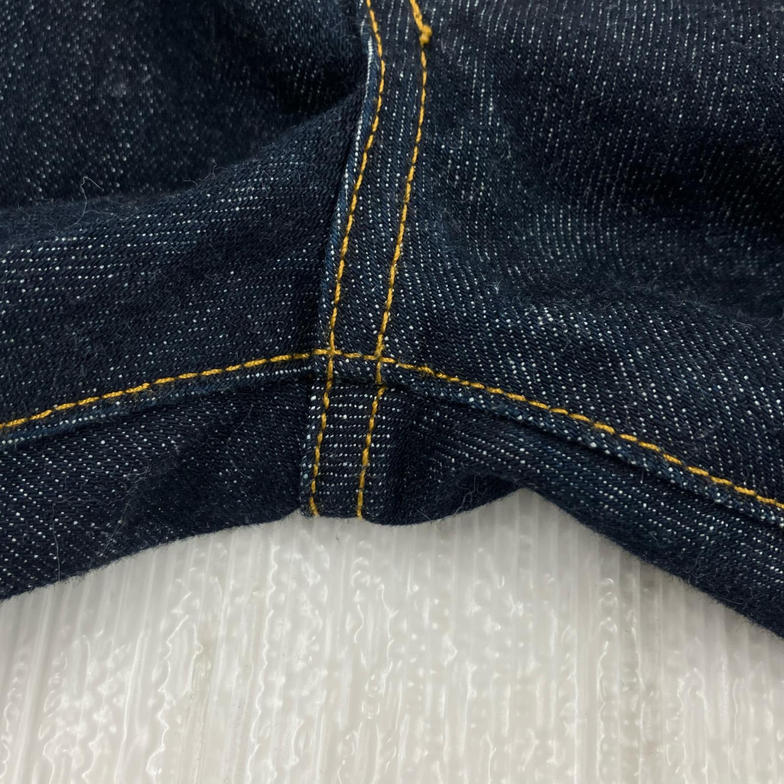 デニムパンツ Rigid Slim Selvedge Jeans (30) 濃紺インディゴ 30 ネイビー
