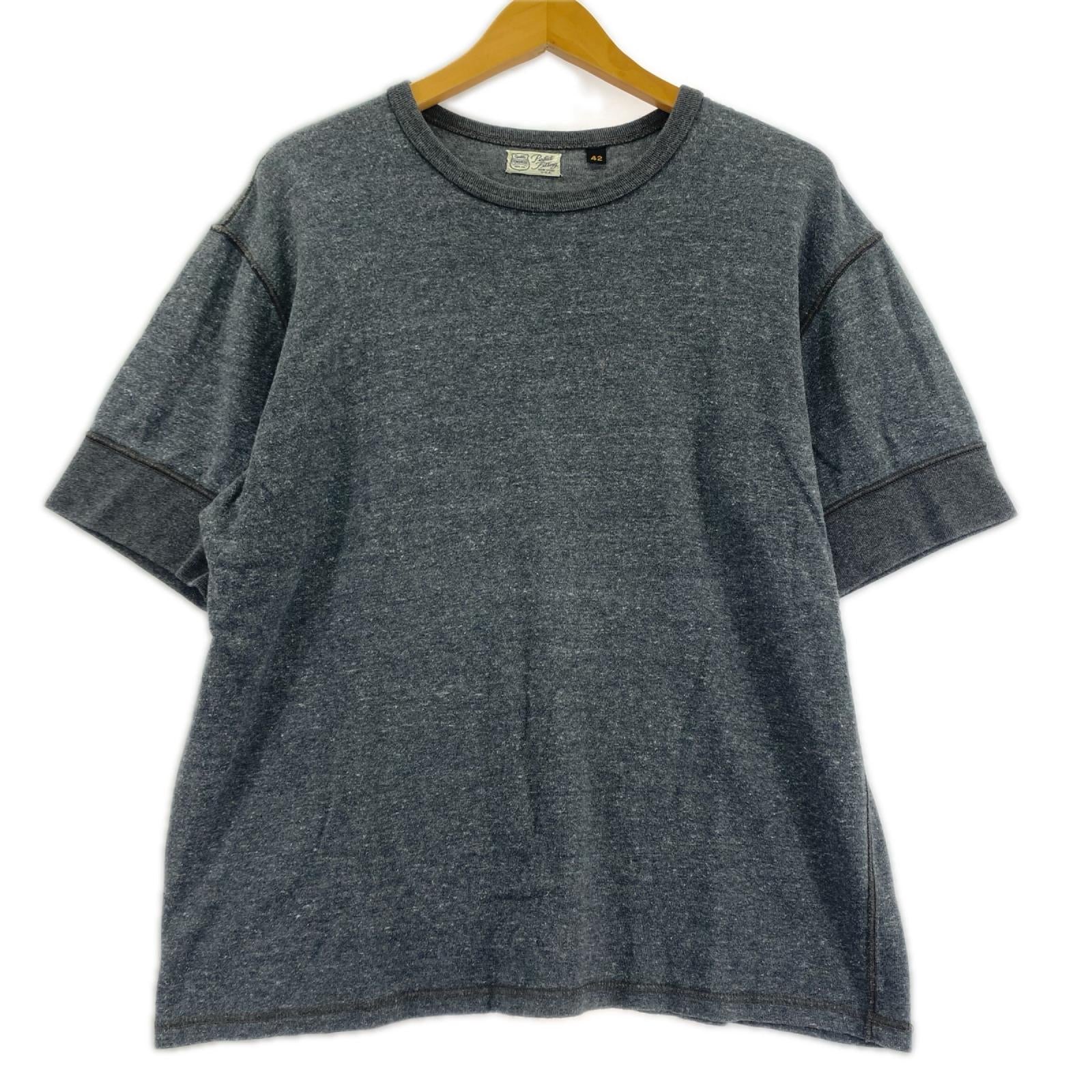 半袖Ｔシャツ POWERWEAR 袖リブ 灰 (42) 42 グレー