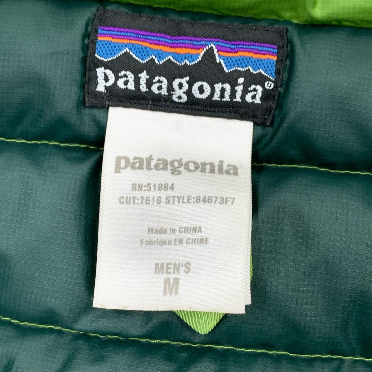 ダウンジャケット patagonia 00s Down Sweater 84673F7 ｹﾞｯｺｰｸﾞﾘｰﾝ (M) M グリーン