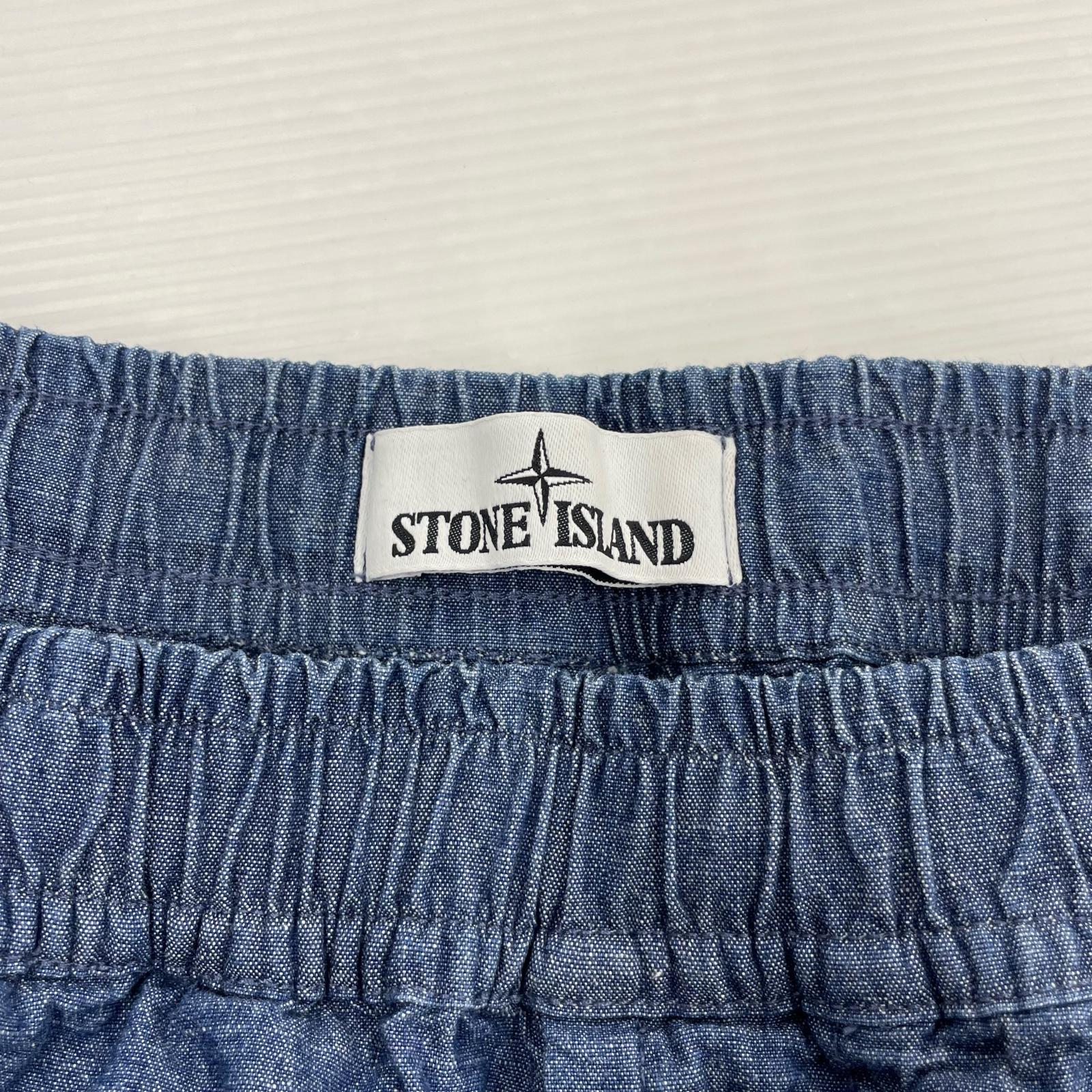 ショートパンツ Bermuda Shorts Chambray Canvas 28 ネイビー