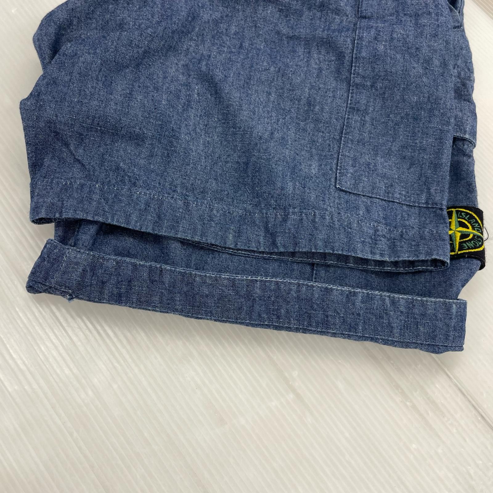 ショートパンツ Bermuda Shorts Chambray Canvas 28 ネイビー