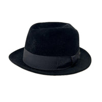 ハット FUJI HAT Kitton 中折ﾊｯﾄ 黒 56 ブラック