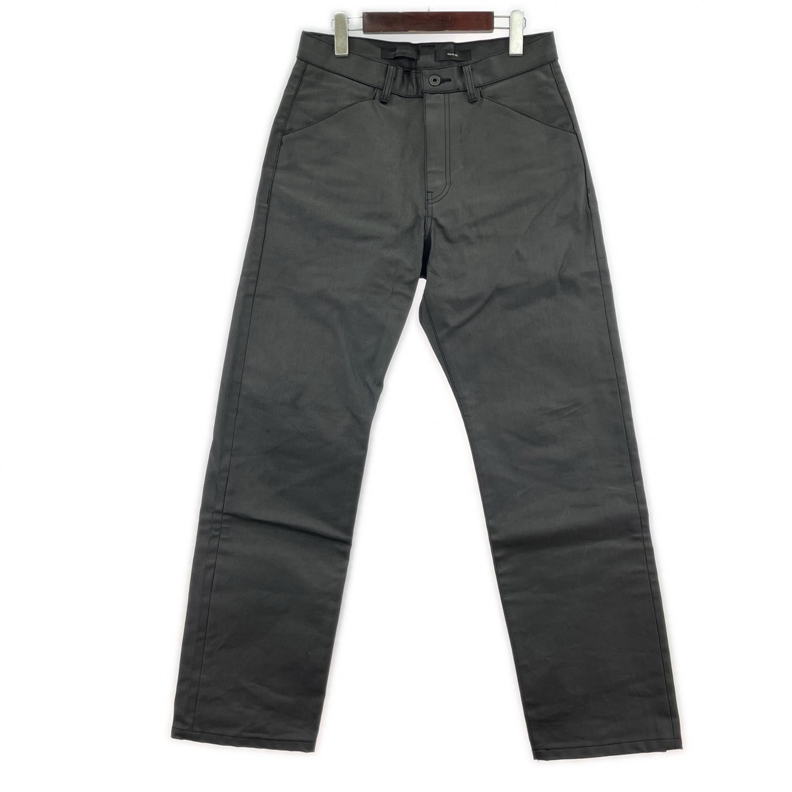 パンツ Omar Afridi×VUJA DE Noir Coated Denim コーティングデニム 46 ブラック 46 ブラック