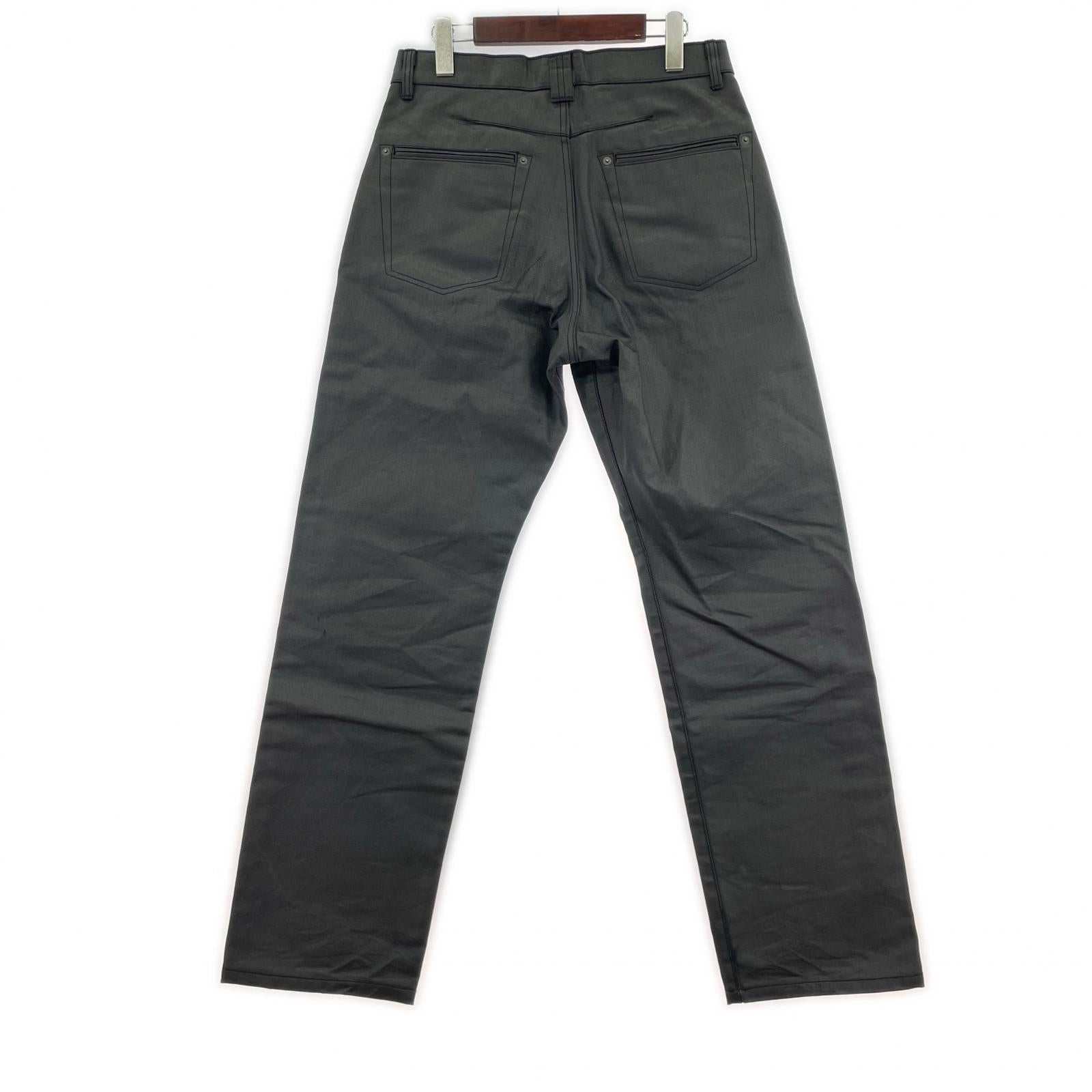 パンツ Omar Afridi×VUJA DE Noir Coated Denim コーティングデニム 46 ブラック 46 ブラック